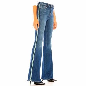 L'AGENCE Blue Flare Jeans with Side Stripe Size 26